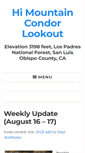Mobile Screenshot of condorlookout.org